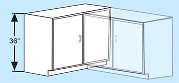 Overlap Corner Cabinet
